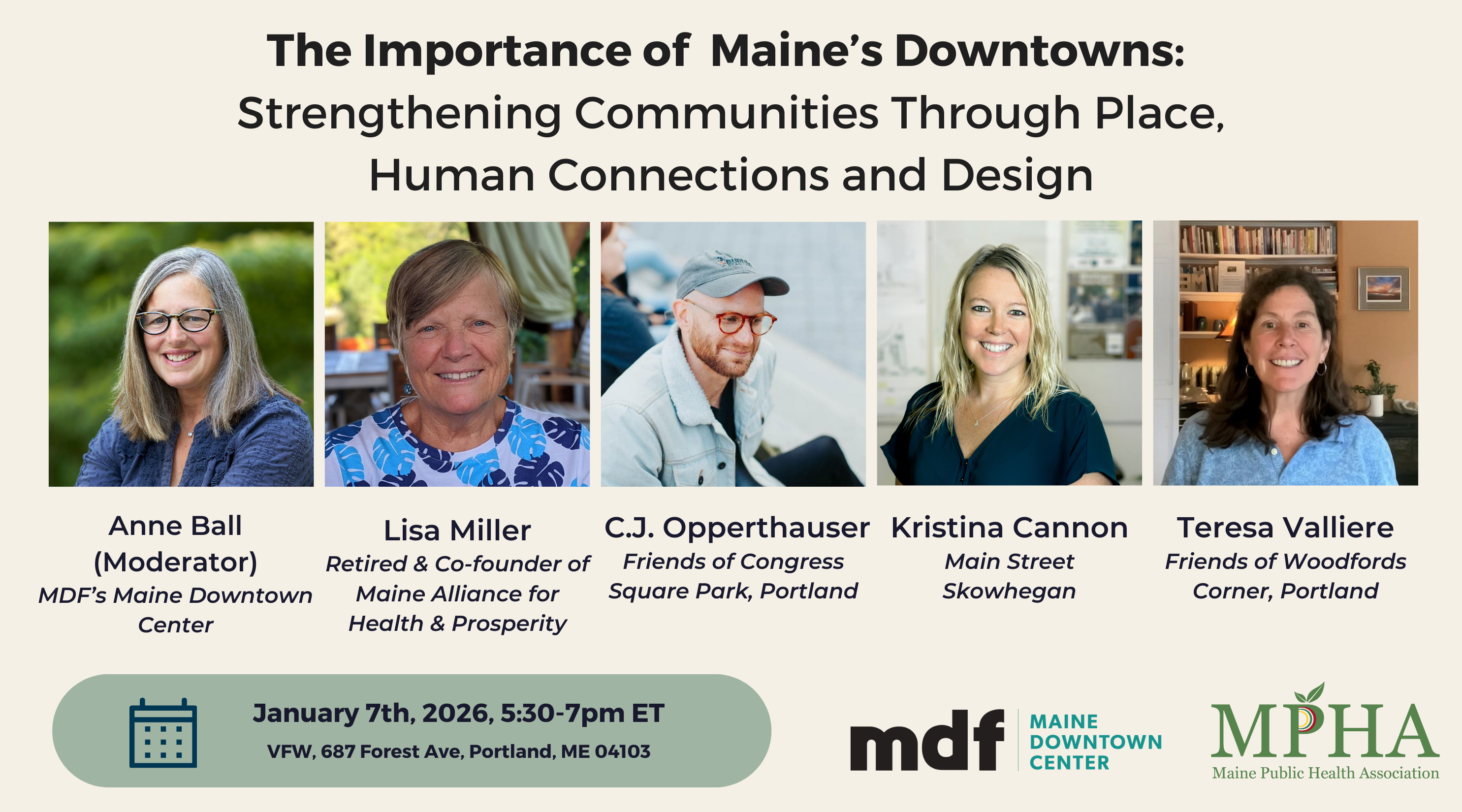 The Importance of Maines Downtowns Speaker Information