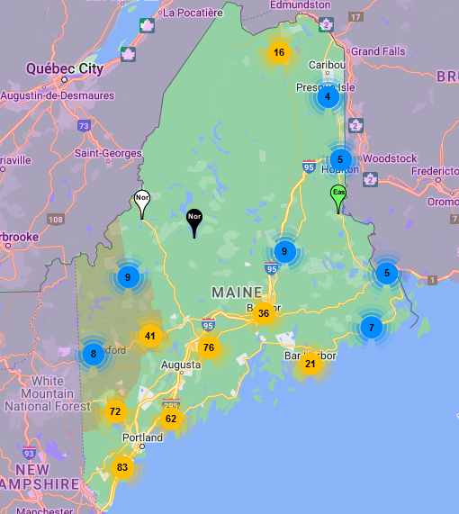 Covid booster map